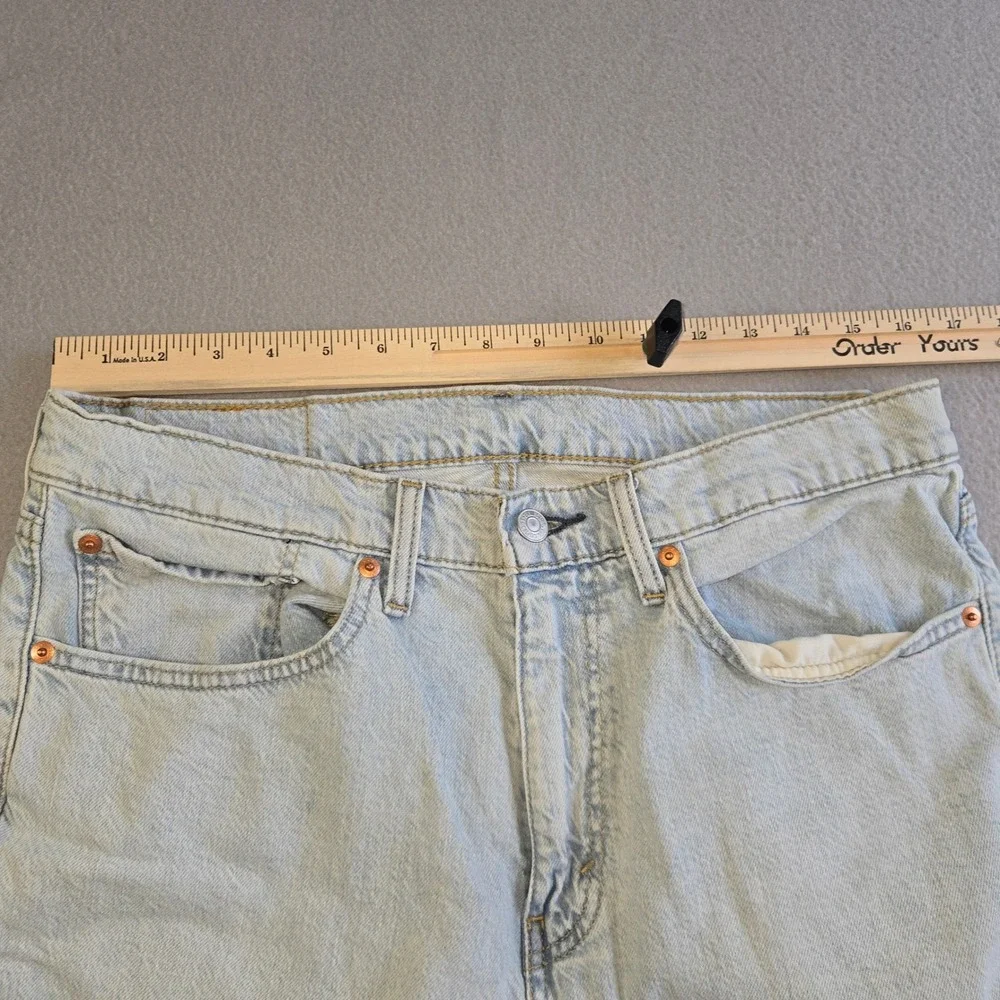 Levi's 559 Relaxed Straight Jeans Mens 32x32 Light Wash Blue Denim Pants